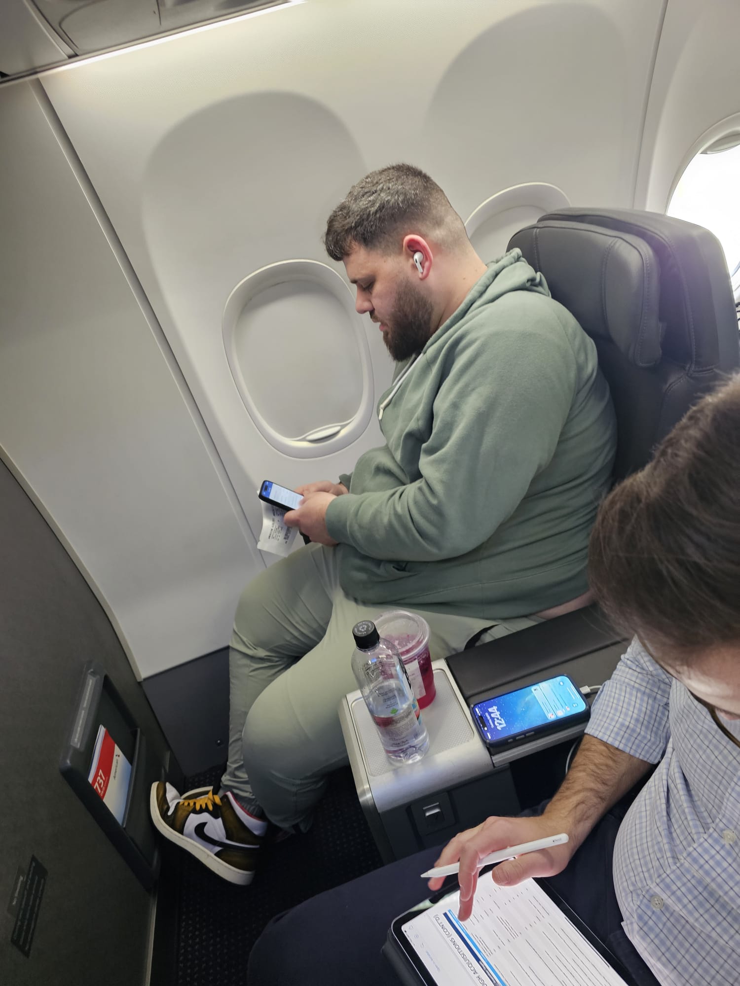 Yonatan Kramer throwing a snowball