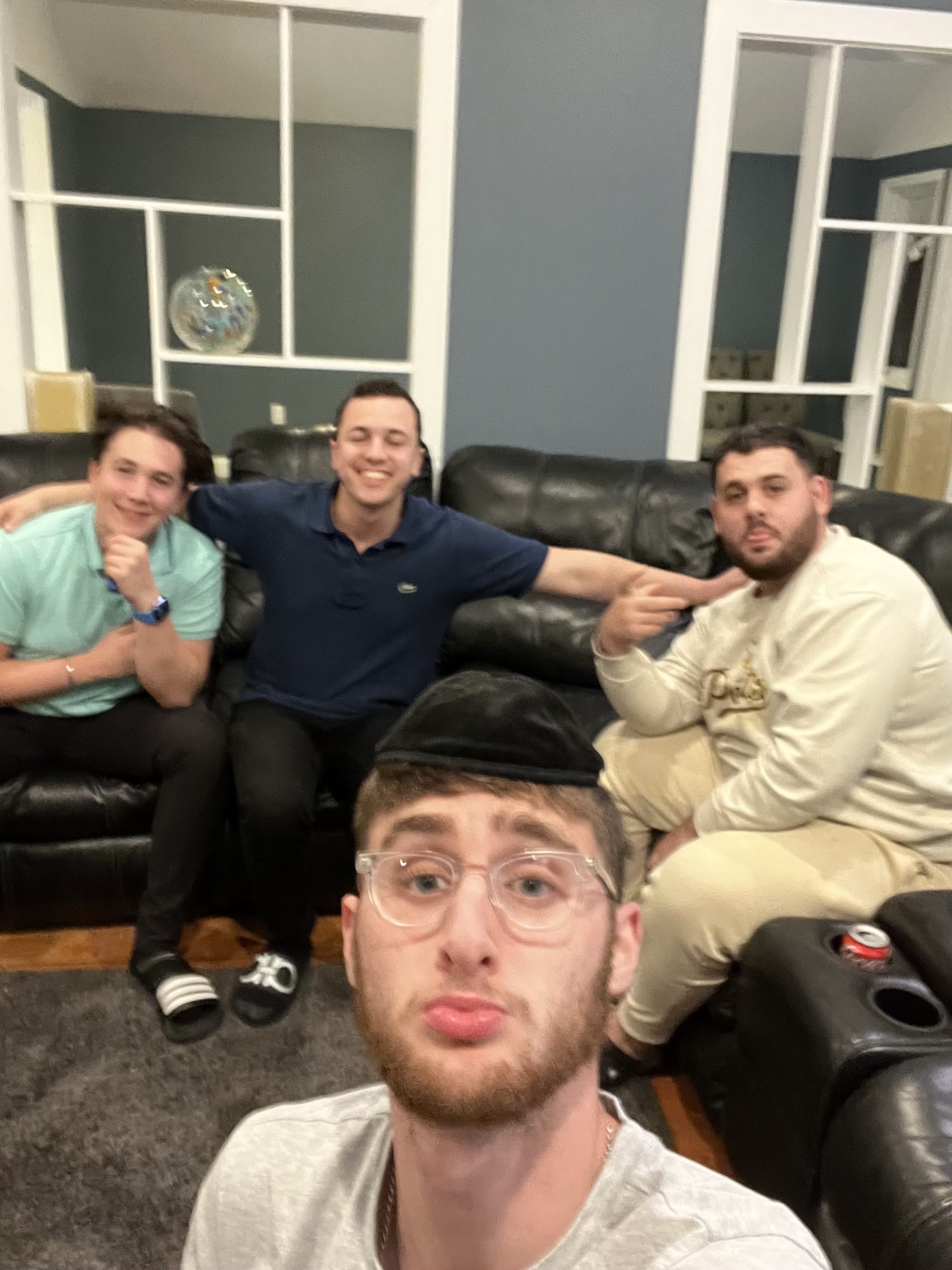 Yonatan Kramer with Moshe and Dave